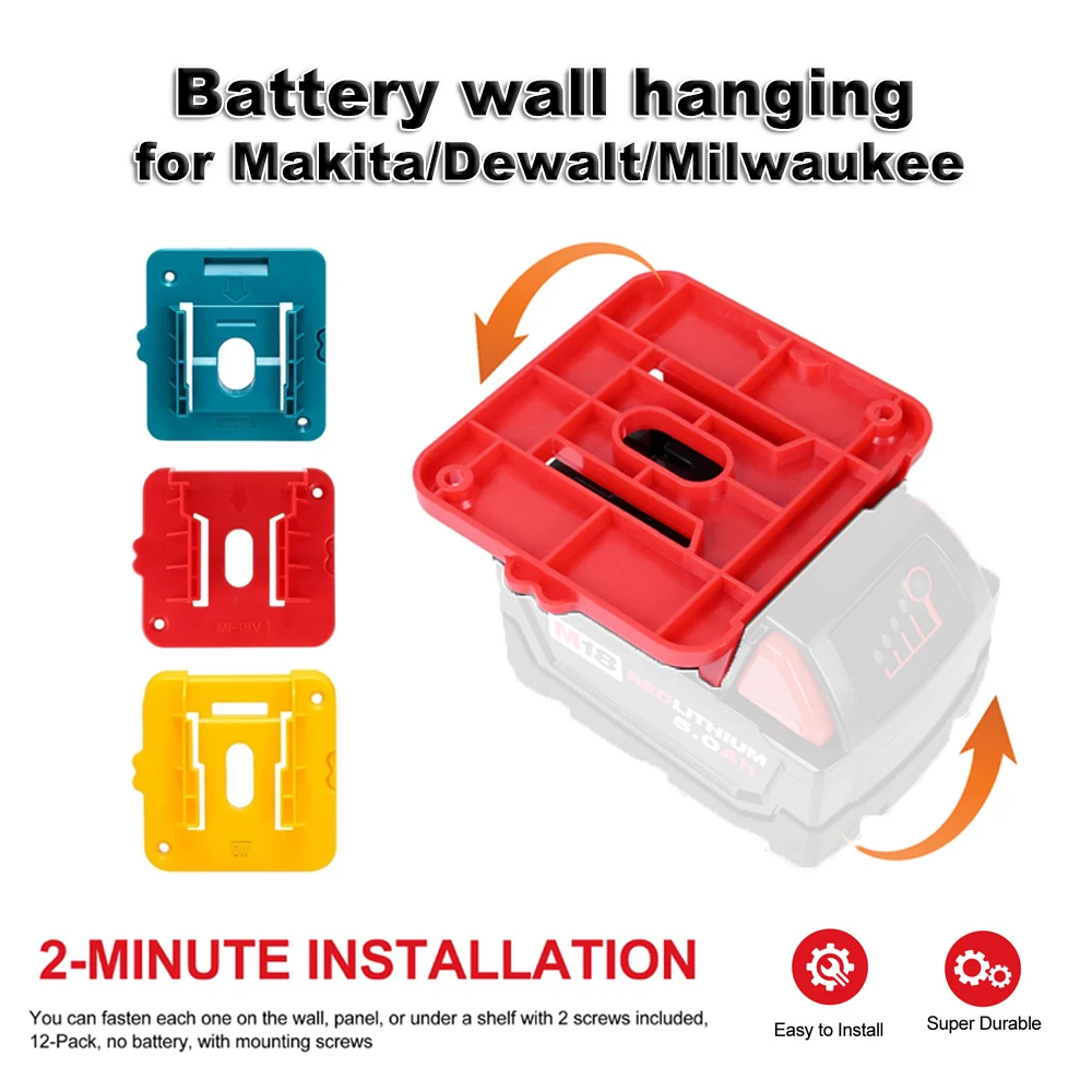Newest Machine Holder Battery Storage Rack for Dewalt/Makita