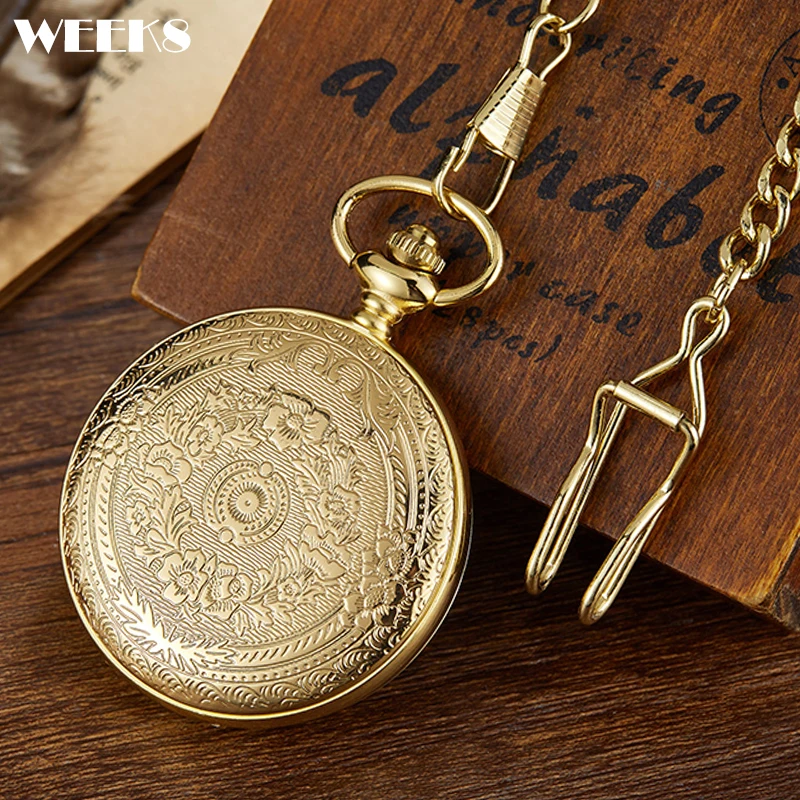 

Antique Luxury Carving Quartz Pocket Watch Men Women Kids Necklace Engraved Pendant Fob Chain Steampunk Pendant Clock Wholesale