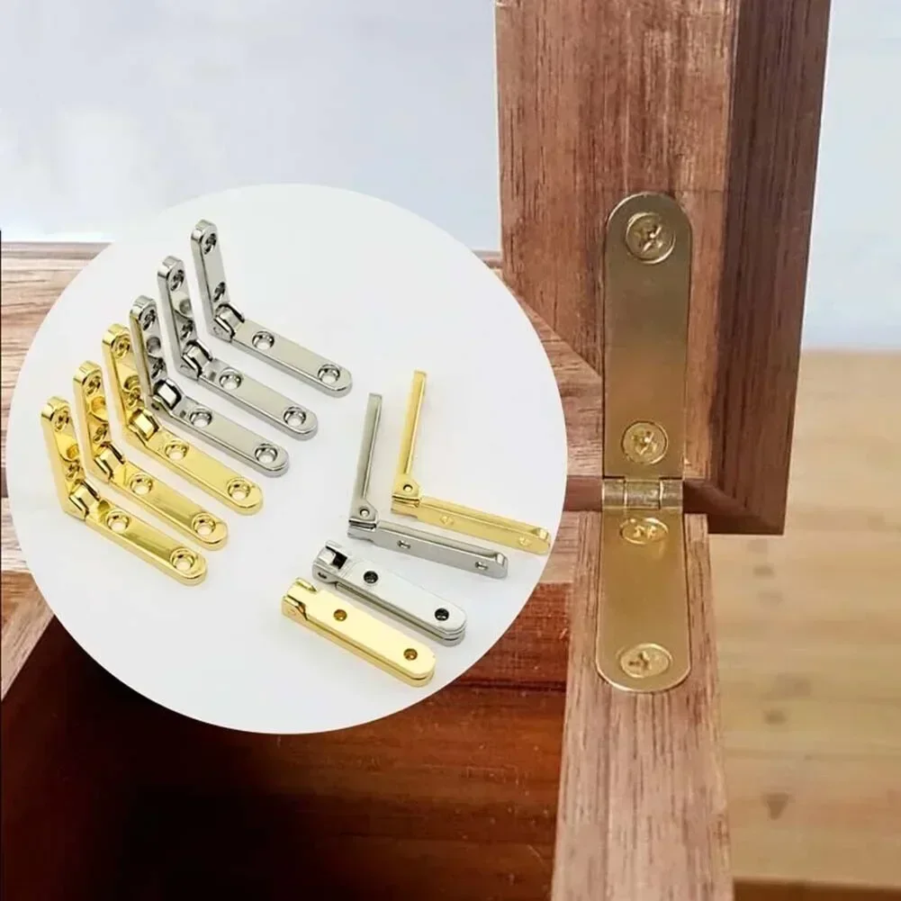 90 Degree Hinges 10pcs Wooden Box Zinc Alloy Hinge Folding Hinges Screws Jewellery Case Cabinet Furniture Hardware Furniture Hinge Wooden Box Hinge Cabinet Hinges Cabinet Door Hinges