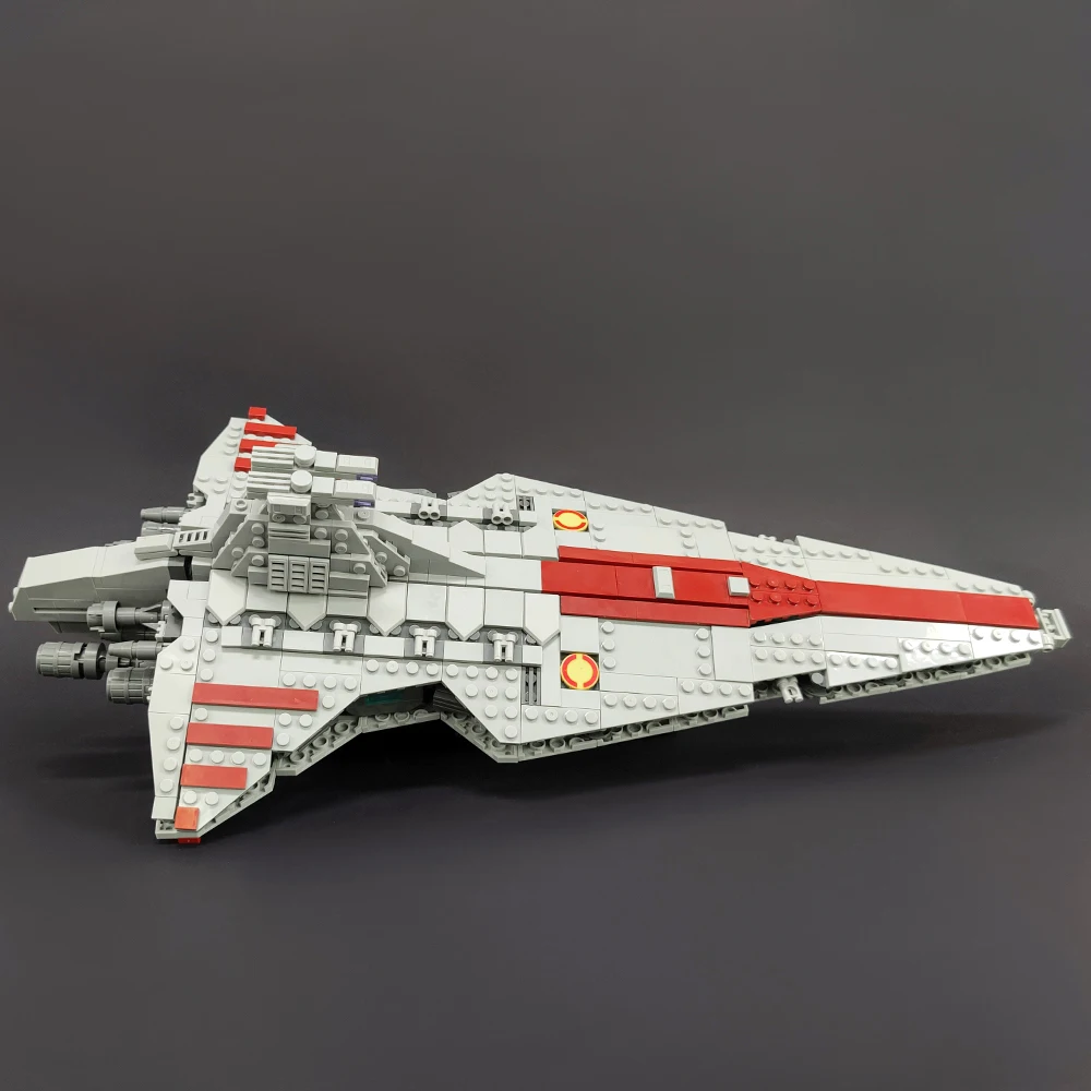67106 JIESTAR High-tech Moc Venator Attack Cruiser Fighter Destroyer Brick Technical Model Building Star Blocks Space Ship Toys 3
