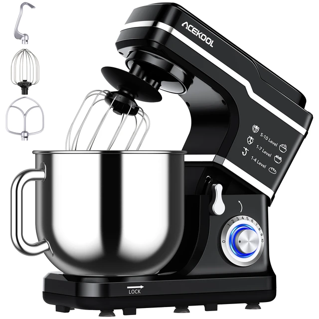 110V Stand Mixer, 660W 10-Speed Mixers Kitchen Electric Stand