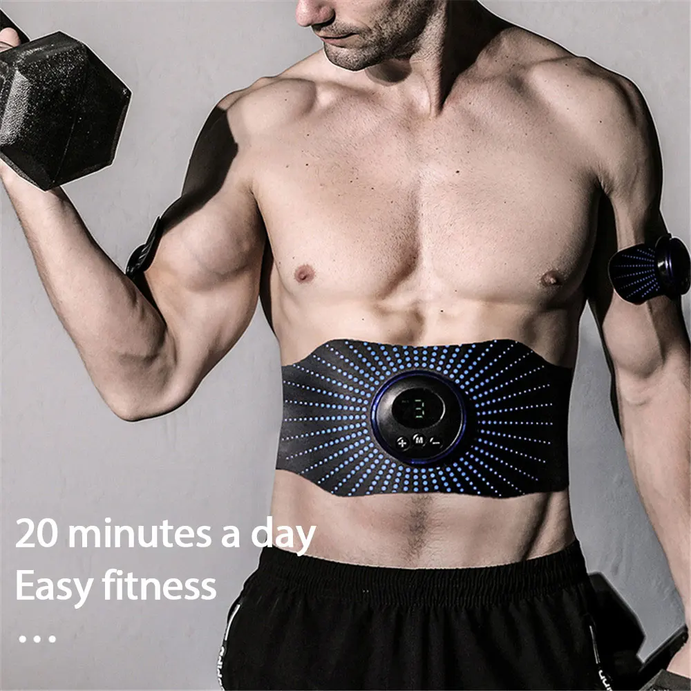 Ems Abdominal Trainer User-friendly Effective Innovative Convenient Time-saving Electric Muscle Stimulation Abs Stimulator