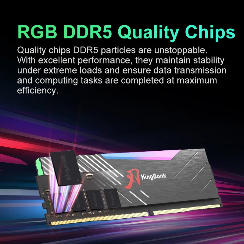 KingBank DDR5 6000MHz 16GB×2 U-DIMM CL36 KingBank ram DDR5 32GB (16GBx2) 6000MHz CL36 Memoria Ram 6000MHz