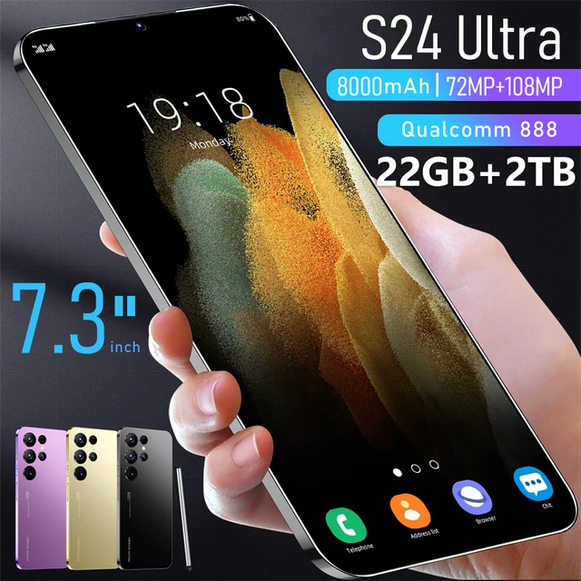 Hot New S24 Ultra Smart Phone 7 3 Inch Full Screen 4g 5g Cell Phone 22tb.jpg