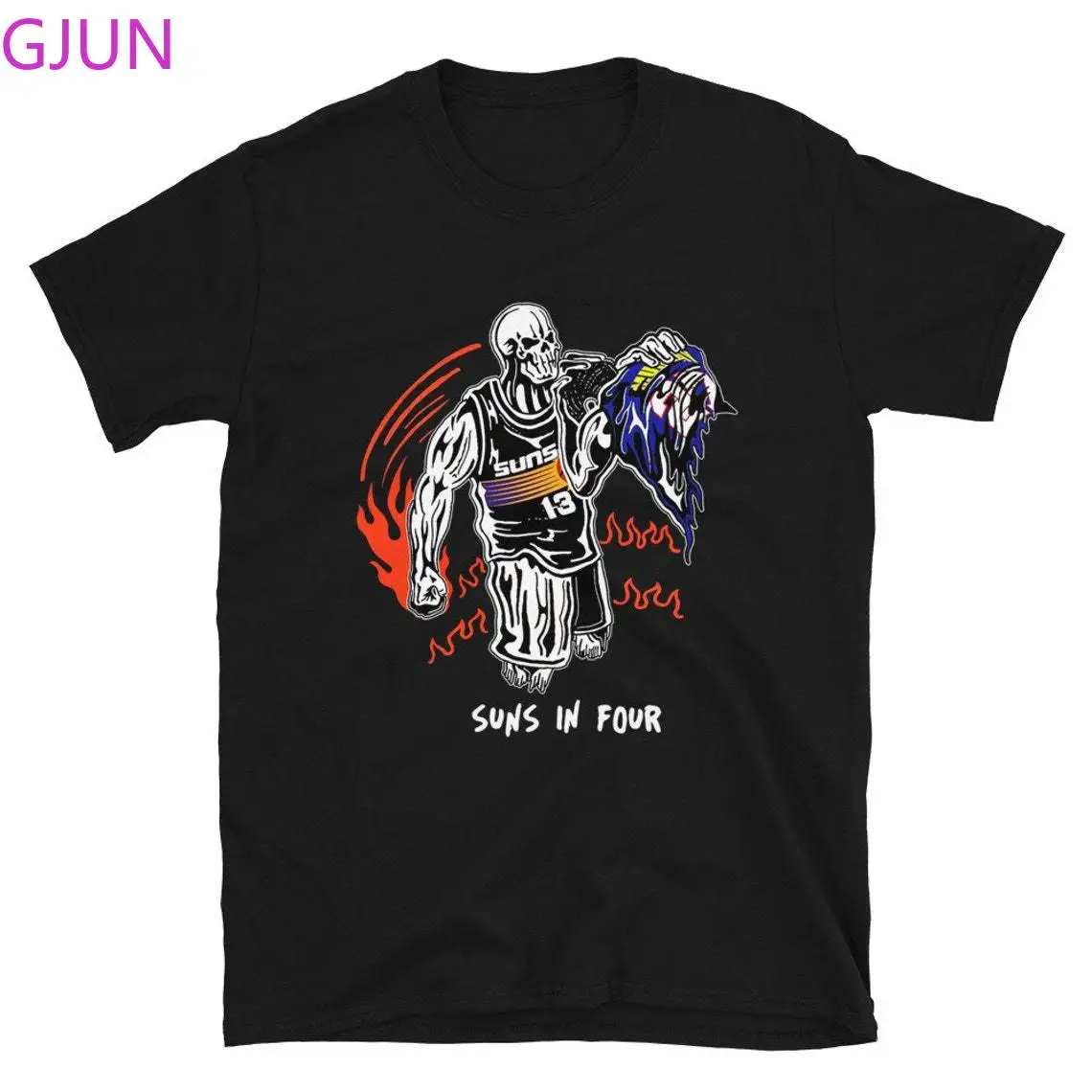 

Hot Sale Suns In Four Graphic Aesthetics T-shirts Basketball Fan Cotton Short Sleeve Loose Casual Oversize T-Shirt