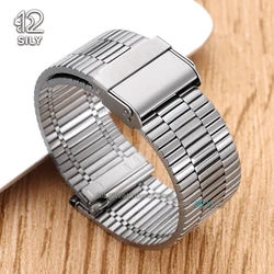 Quick Release Stainless Steel Three - Bead Watchband Strap - Universal Business Bracelet, 20mm/22mm - 22mm (Silver)