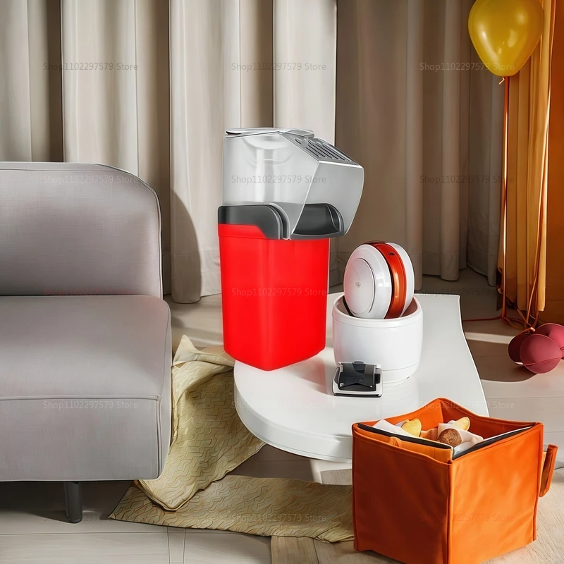 Automatic Electric Popcorn Maker with High Popping Rate Compact Air Popper for Home Kitchen Movie Night Party