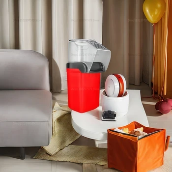 Macchina per popcorn elettrica automatica con popper ad aria compatta ad alta velocità per la cucina domestica, feste notturne di film 1