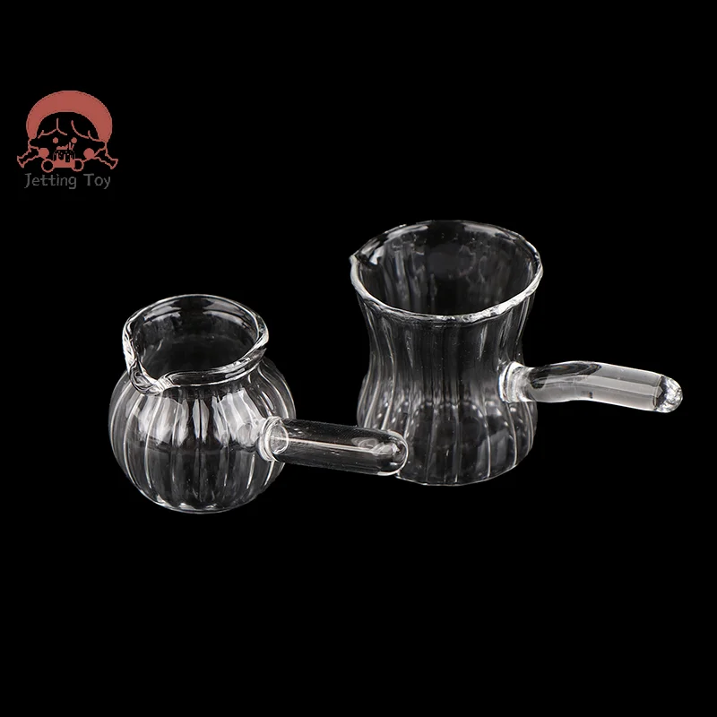 

Dollhouse Miniature Clear Glass Jar Candy Bean Storage Bottle Kitchen Decor Toy Doll House Accessories