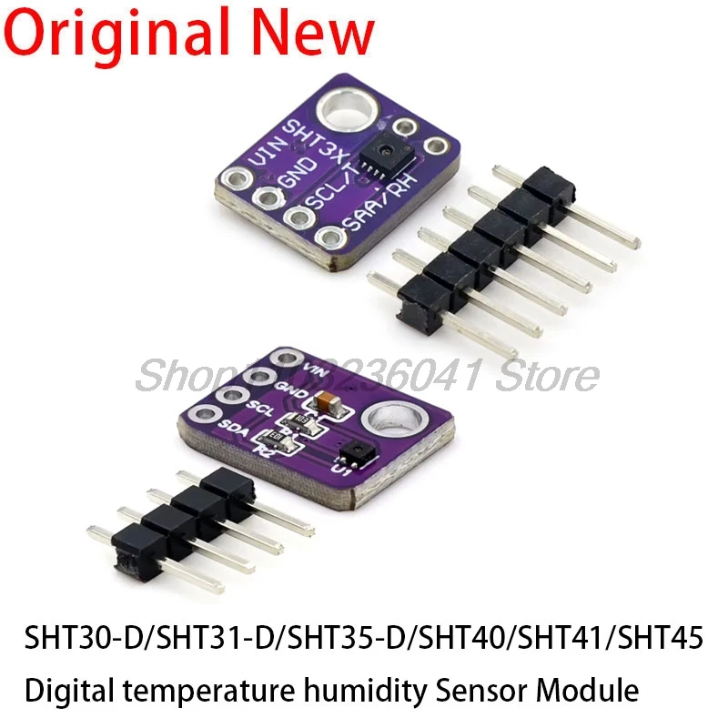GY-SHT30-D GY-SHT31 SHT35 SHT40 SHT41 SHT45 1,8 V bis 3,6 V Digitaler Temperatur- und Feuchtigkeitssensor Breakout-Wetter für Arduino