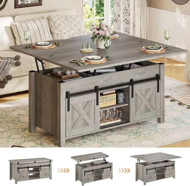 4-in-1 Convertible Coffee Table 3