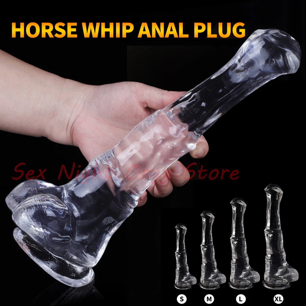Super Enorme Animale/Cavallo Dildo Big Butt Plug Pene Finto Mostro Gigante Cazzo Cazzo Massaggiatore Prostatico Vagina Stimolare Sm Giocattoli Erotici