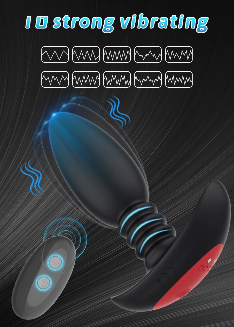 Vibrating Anal Plug With Wireless Remote Control For Prostate_voghion.com