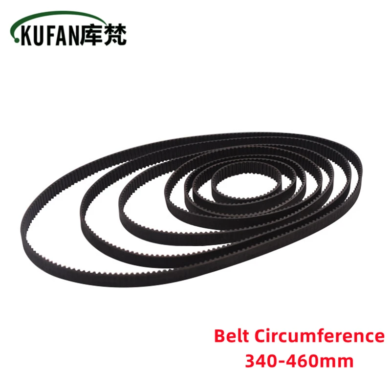 KUFAN 3D Printer GT2 Width 6/10mm Closed Loop Rubber 2GT Timing Belt Length340 350 360 376 380 392 396 400 406 420 430 444 460mm