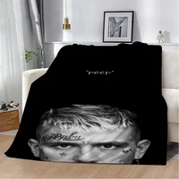 Fluffy Soft Blankets & Throws Lil Peep Children's Blanket Oversized 200x300 Microfiber Bedding Home Interior Beach Towel Throw & 1