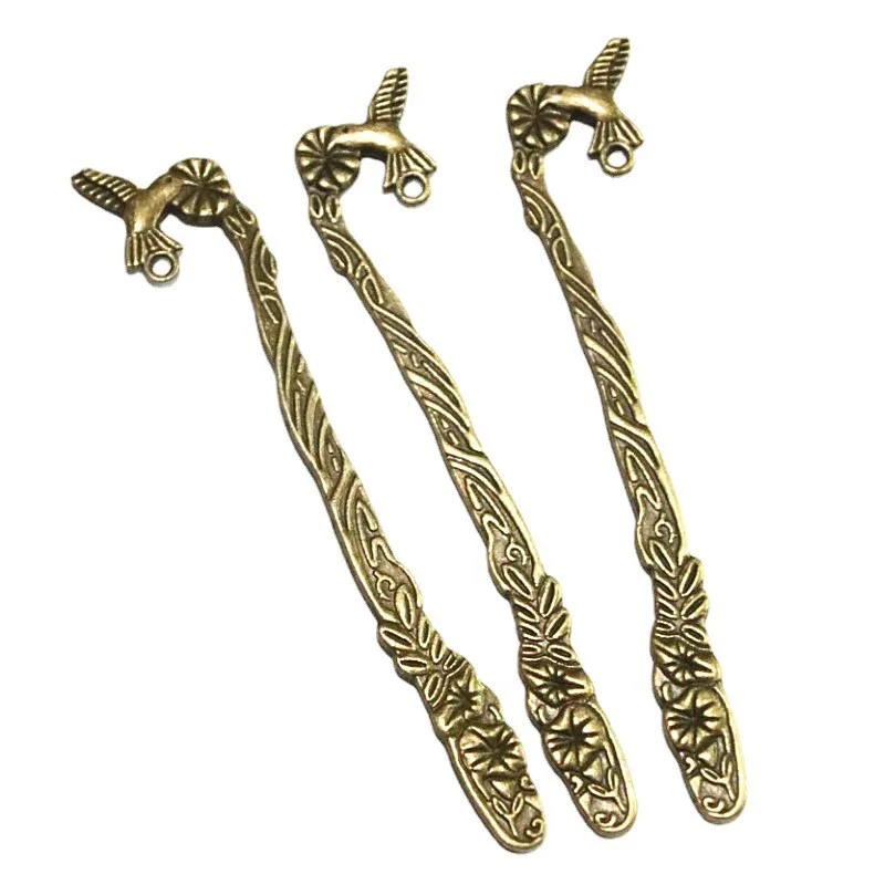 

5Pcs 122*23MM Antique Bronze Plated Hummingbird Bookmark Zinc Alloy Metal Diy Jewelry Accessories