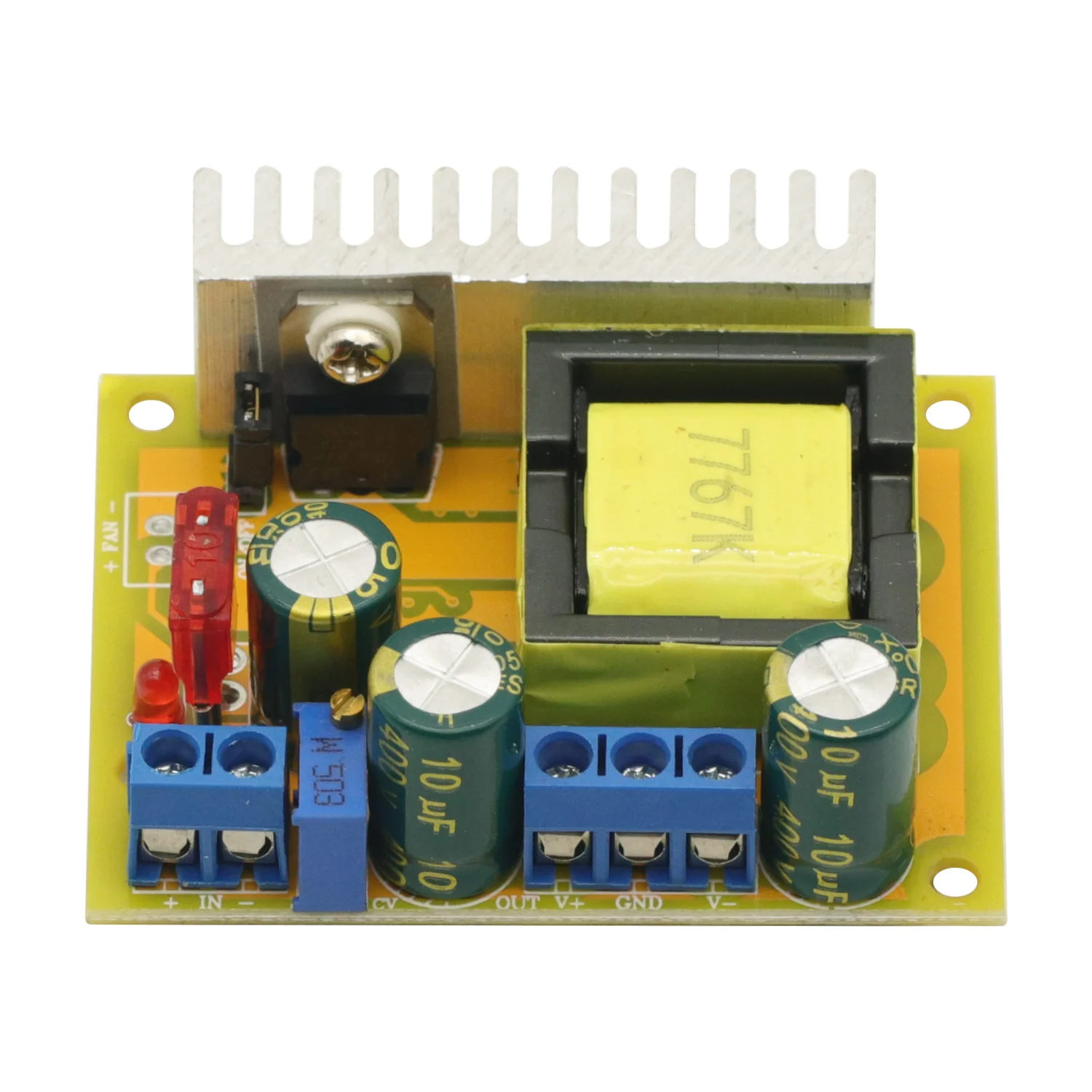 1개 DC-DC 고전압 부스트 컨버터 8V-32V에서 ±45V-390V로 ZVS 스텝업 부스터 모듈 커패시터 충전 전원 공급