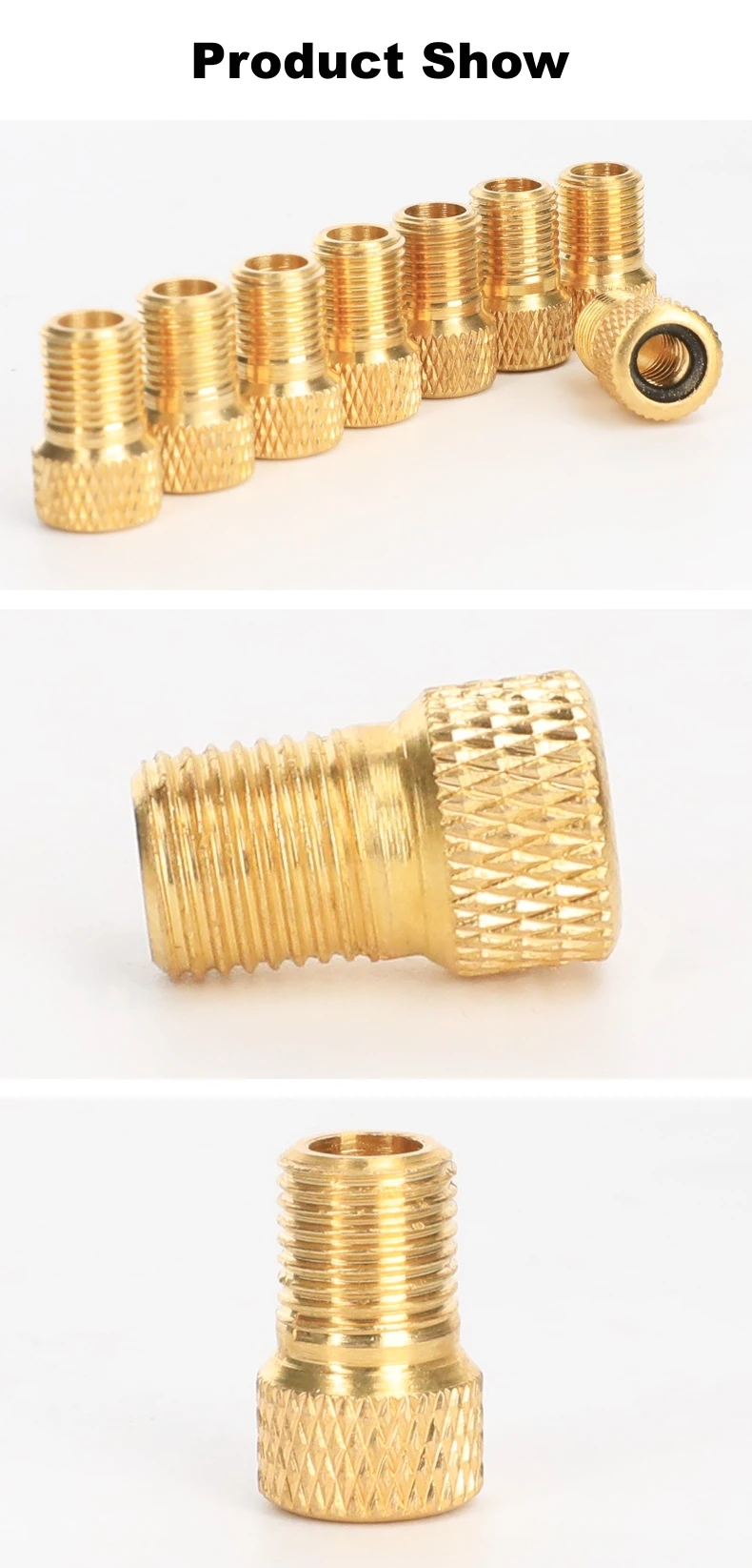 Description Picture 6 of item5Pcs Wheel Tire Transfer Valve Adapter Presta To Schrader Cinverter Road Bike Cycle Bicycle Punp Tube