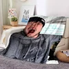 Josh Hutcherson Poster Printed Flannel Blanket Soft Comfortable Home Travel Bed Plush Birthday Gift Fans Gift 4