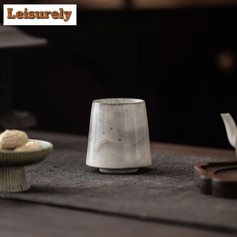 120ml Ink Painting Teacup Zen Tea Bowl Sample Tea Cup Tea-tasting Smelling Cup Jianzhan Master Cups Tea Ceremony Supplies Craft