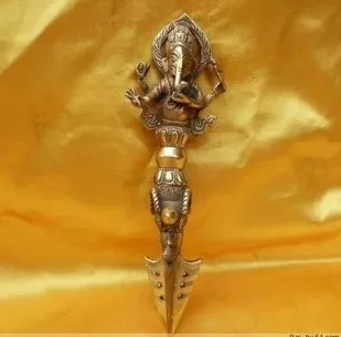 

A pure brass instruments Jiang Mochu chopped demons talisman from instrumentsroomcraft Art Statue Home decoration