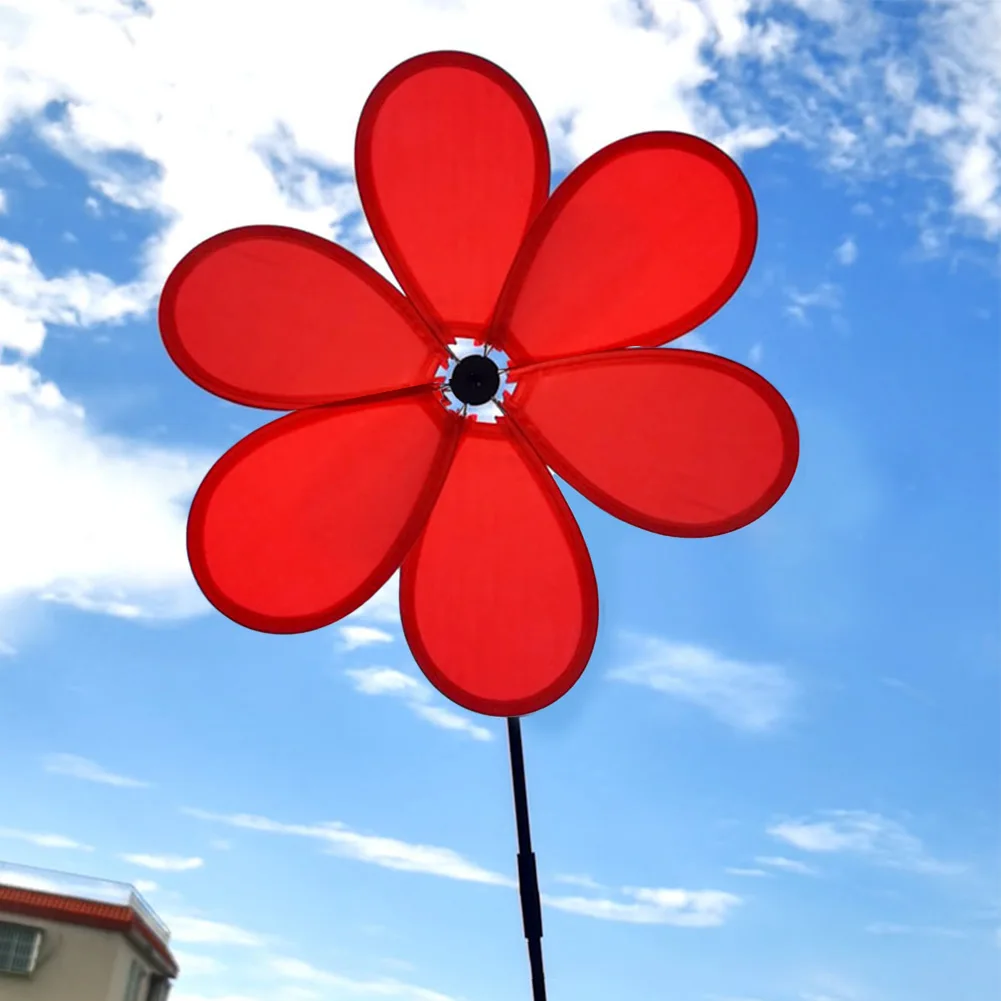 

Spinner Flower Windmill Picnic Yard Children Gift Colorful Garden Home Decoration Ornaments Baby Rooms Balcony