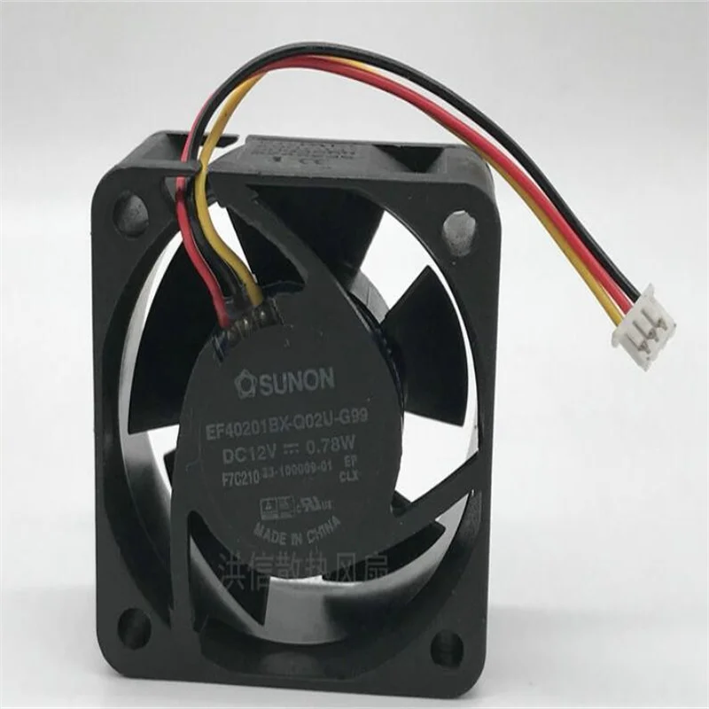 

Оригинальный осевой охлаждающий вентилятор sunon ef40201bx-q02u-g99 12v0.78w3