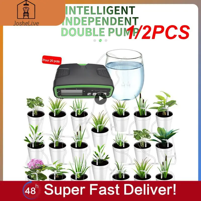 

1/2PCS Dual Independent Control Drip Irrigation System Automatic Irrigation Controller Timer Smart Watering Device