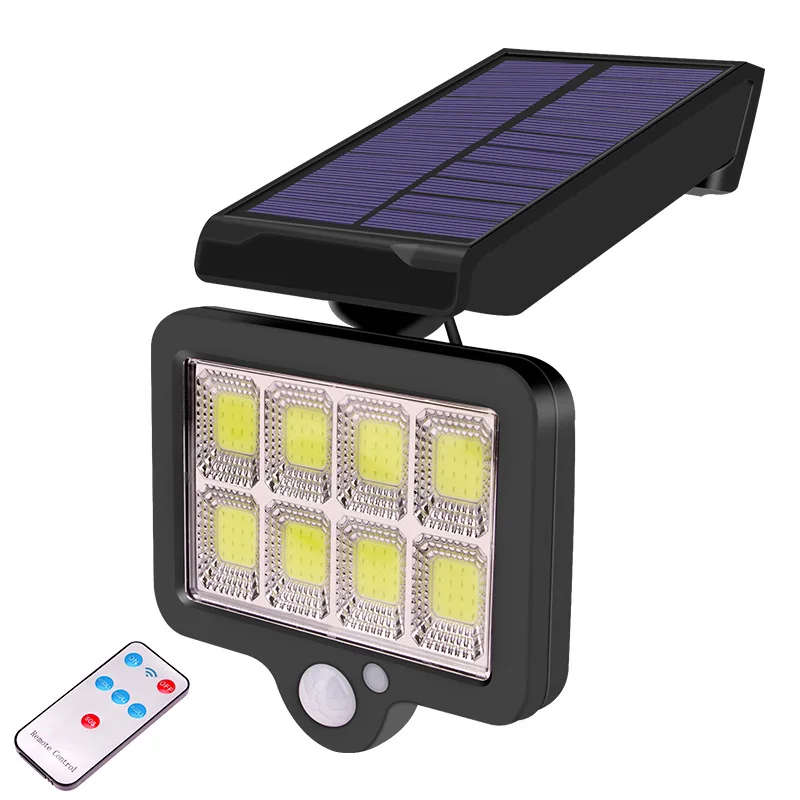 

COB Courtyard LED Remote Control Wall Human Sensing Solar Street Lamp