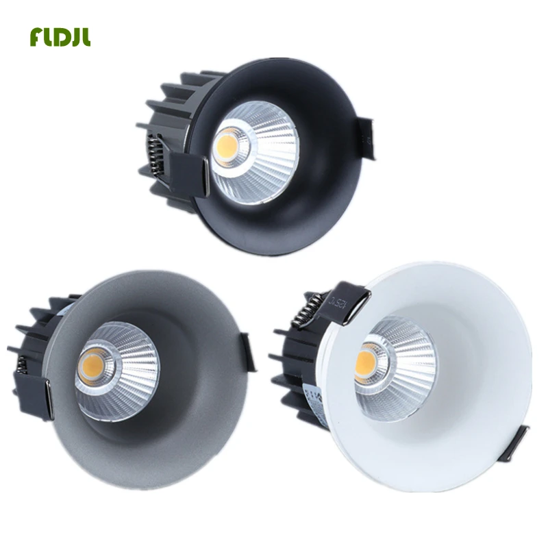 

Dimmable Recessed LED Downlights 7W 10W 12W 15W Epistar Chip COB Ceiling Spot Lights AC85~265V Background Lamps Indoor Lighting