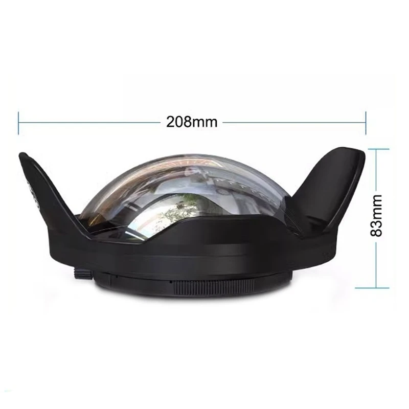 67Mm Portable Waterproof Wide Angle Dome Port Lens Housing Case Underwater Diving Parts for SLR Camera
