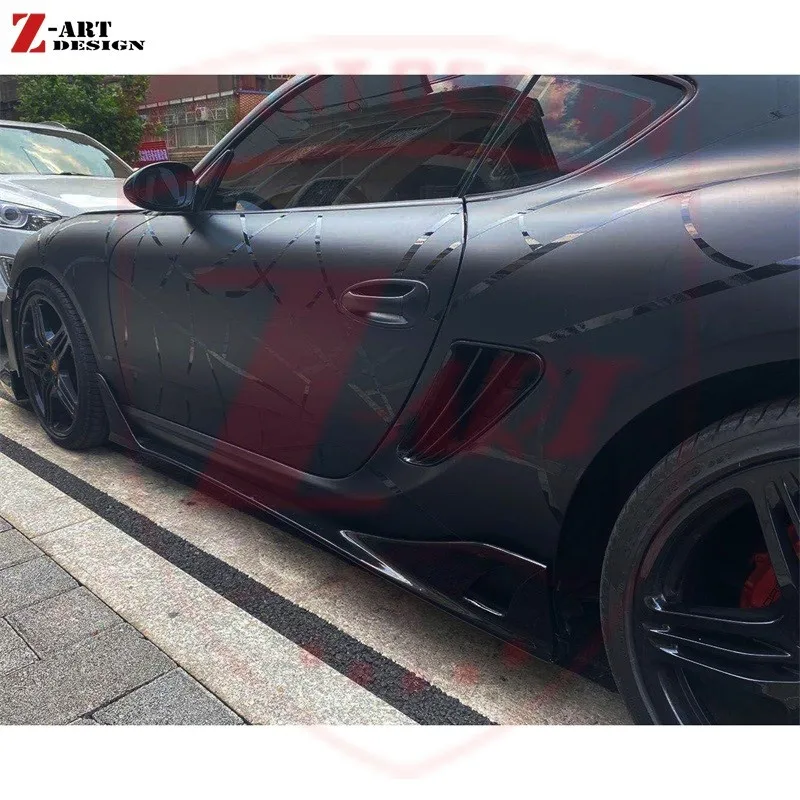 Z-ART 987 GT4 Side Skirts For Porsche 987.2 Cayman Boxster