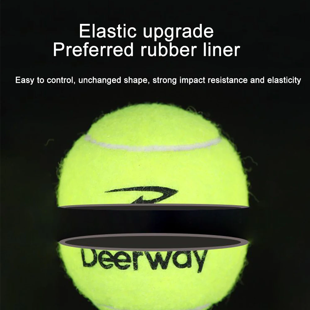 6/12 stücke Tennisbälle mit Mesh Tragen Tasche Praxis Ball Hohe Elastizität Haustier Hund Spielen Bälle Outdoor Training sport Wettbewerb – Detail 3