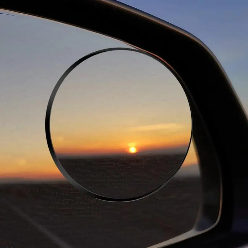 Blind Spot Mirror 2pcs Car Convex Mirrors Fish Eye Shapes Side By Side High-Definition Rear View Blindspot Mirrors for Car