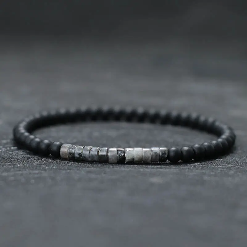 Obsidian Stone Meditation Bracelet 4 mm - Image 2