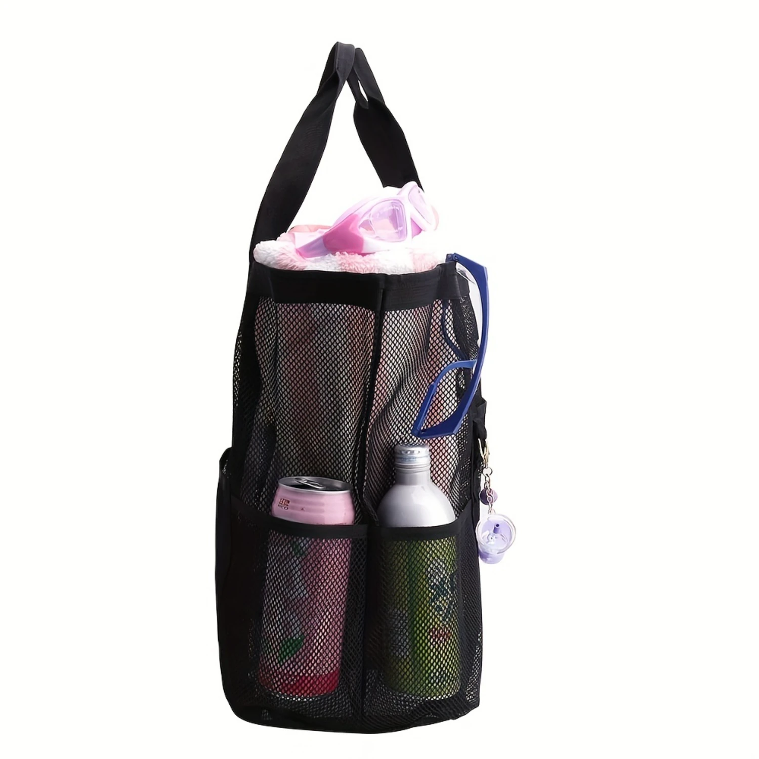 Beach Mesh Bag with Large Capacity, Mesh Toiletry & Bath Organizer, Ideal for Beach and Shower-Shower Caddy