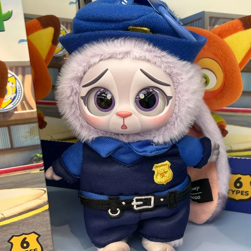 miniso Zootopia Blind Box Cute Nick Judy Action Figure Plush Vinyl