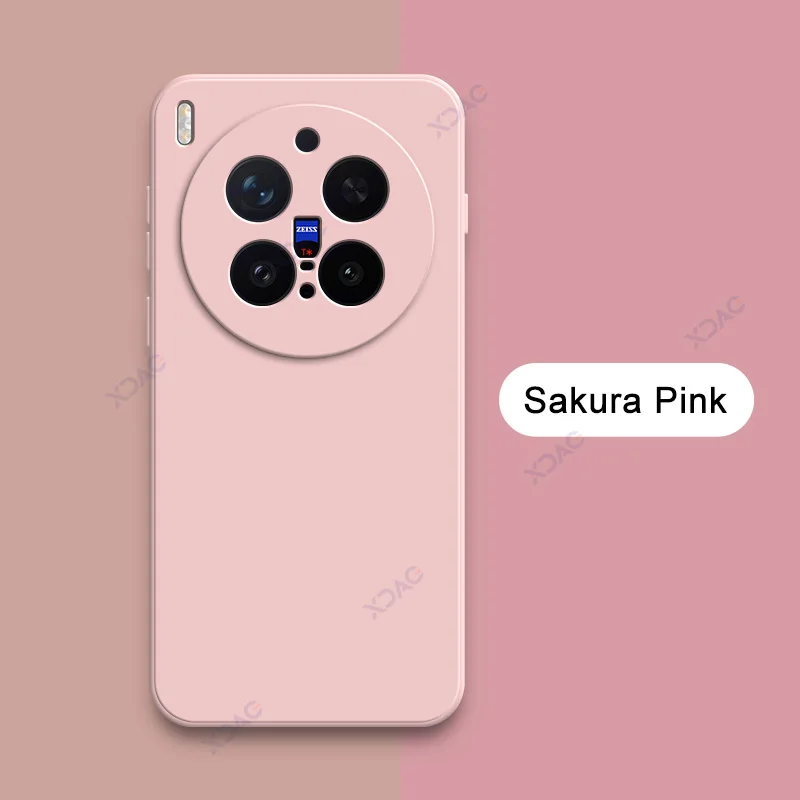 Enhanced Liquid Silicone Square Phone Case - Soft Candy Fashion Cover