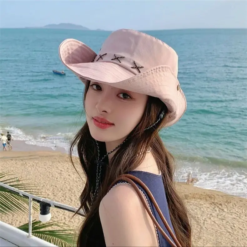 Spring summer men women universal quick dry outdoor hat hundreds of unisex riding mountaineering casual sunscreen hat cowboy