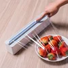 Wall Cling Film Cutter Dispenser Magnetic Wrap Food Stretch Film Roll Holder Aluminum Foil Wrap Dispenser Kitchen Organizer 5