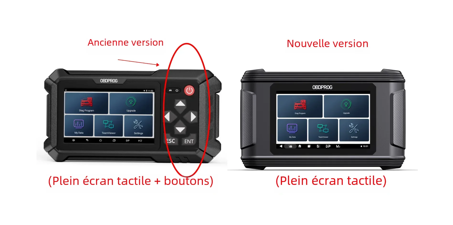 OBDPROG-Outil de calibrage du cluster de voiture M500, OBD2, Cristal de l'huile, réglage du réglage, EAU automobile, lecteur de code