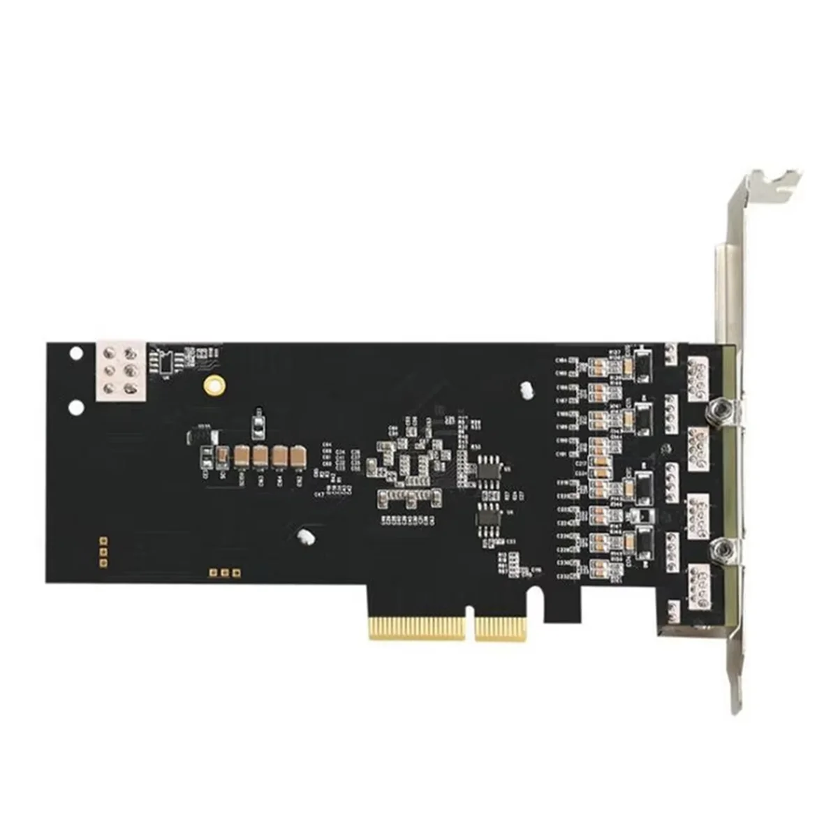 SWXF 4 포트 PCIE POE 네트워크 카드 10/100/1000M 기가비트 산업용 이더넷 변환기 PCI-E 1x 어댑터 Intel350 칩