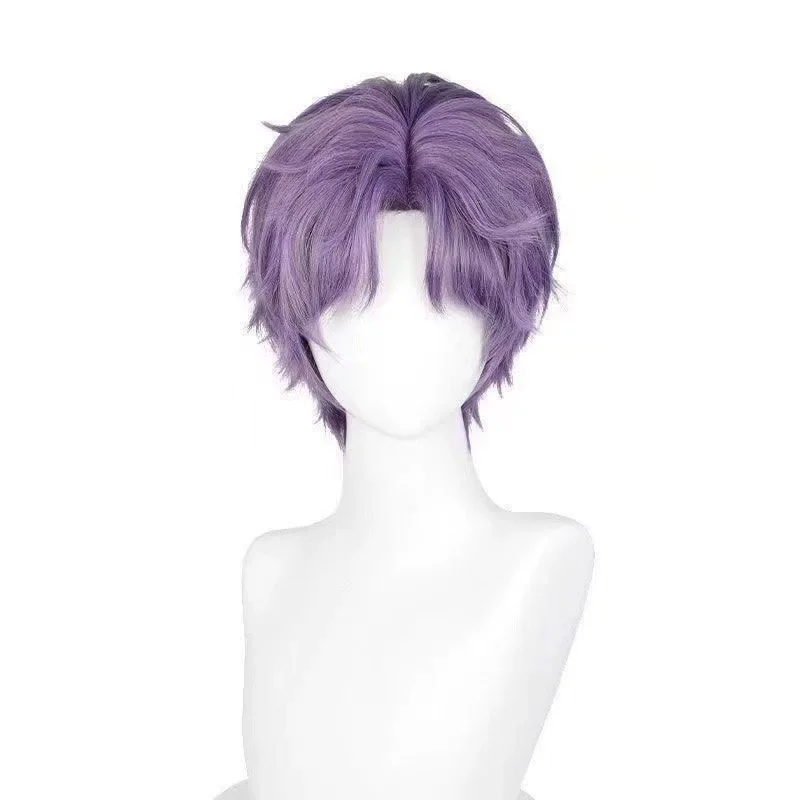 Love and Deepspace: Qi Yu | Fantasy Purple Cosplay Costume Set 49 Fantasy Purple Dress Coat Cosplay Costume