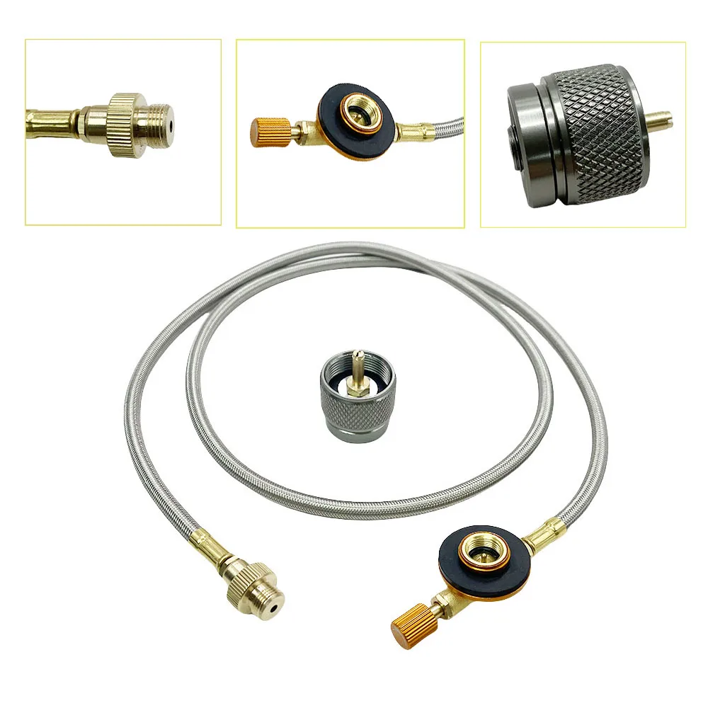 Outdoor Camping Gas Stove Propane Refill Adapter Cylinder Convertor Filling Tank Coupler Burner Gas Charging Container Adapter