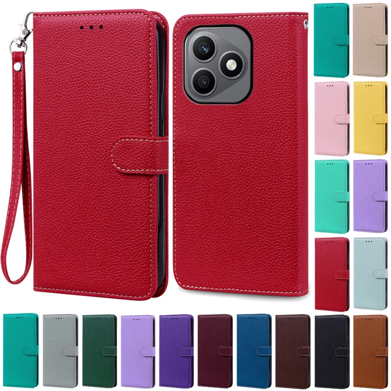 Luxury Wallet Leather Flip Phone Case with Stand and Soft Silicone Book Cover