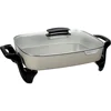 16-Inch Electric Skillet,Grey Ceramic,Ceramic nonstick surface inside and out for stick-free cooking and easy cleaning 1