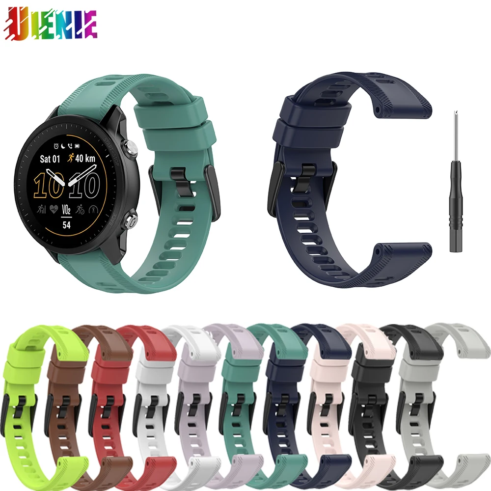

Fashion Silicone Watch Band Sports Comfortable Wristband Replacement Bracelet Smart Watch Accessories For Garmin Forerunner 955