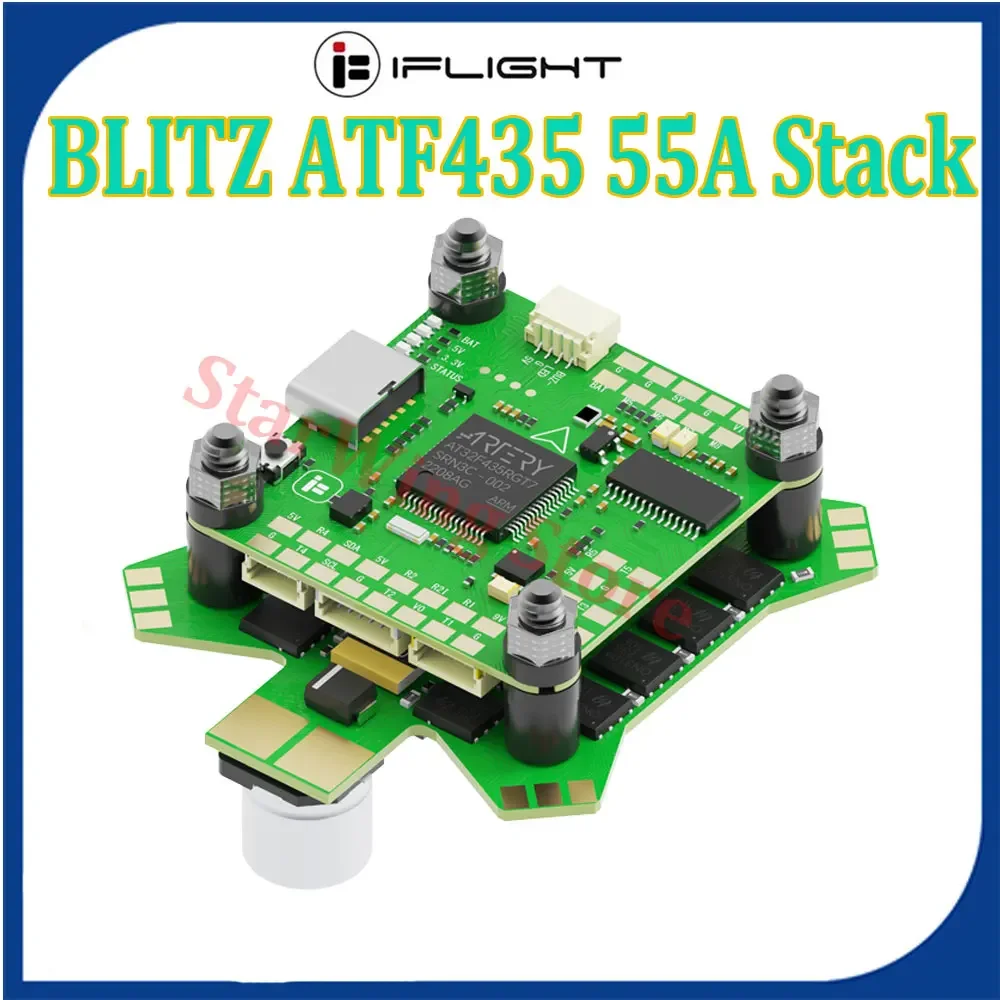 Iflight Blitz Atf435 55A Stack Blitz Atf435 Controller Di Volo Con Blitz E55S 4-In-1 2-6S Esc Per Rc Fpv Freestyle Racing Drone