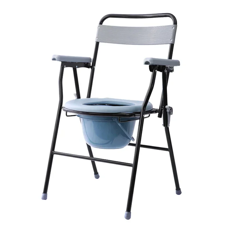 Portable Commode Chair for Seniors - Lightweight and DurableEasy-to-Fold Toilet Chair Perfect for Elderly Comfort and Mobility 6