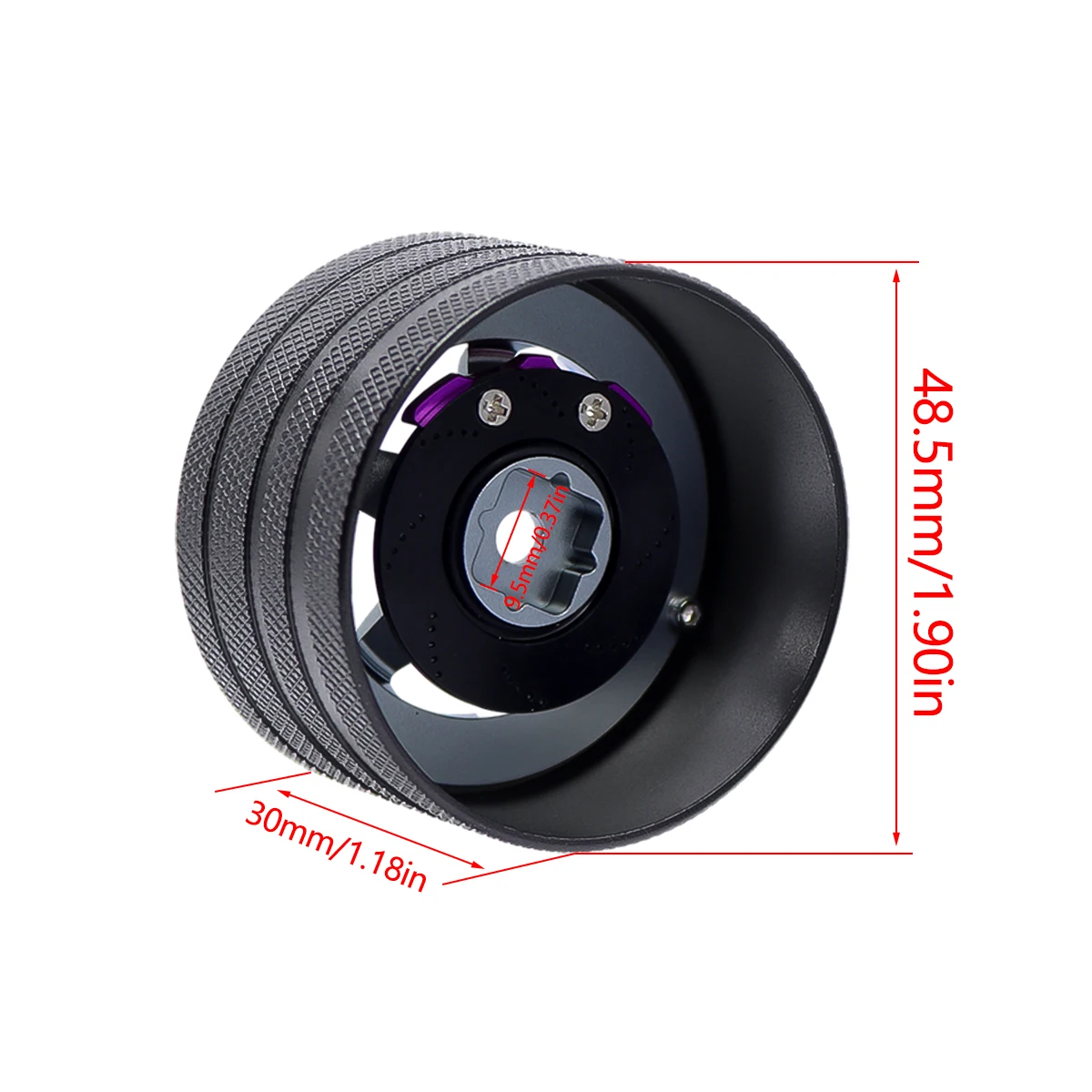 Фото Металлический передатчик рулевого колеса на радиоуправлении для Sanwa Mt4/mt5/m12/m17 Futaba 4px/7px/10px Flysky Nb4 Ko Ex Next Wfly X9 Wheel №5